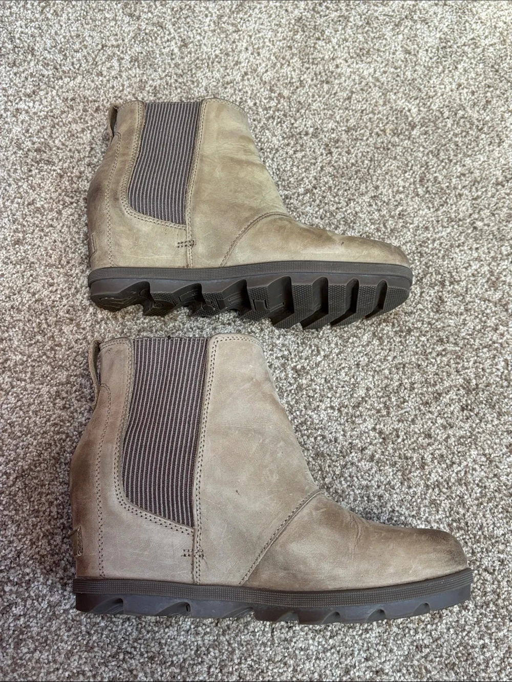 Sorel Women's Taupe Chelsea Ankle Boots